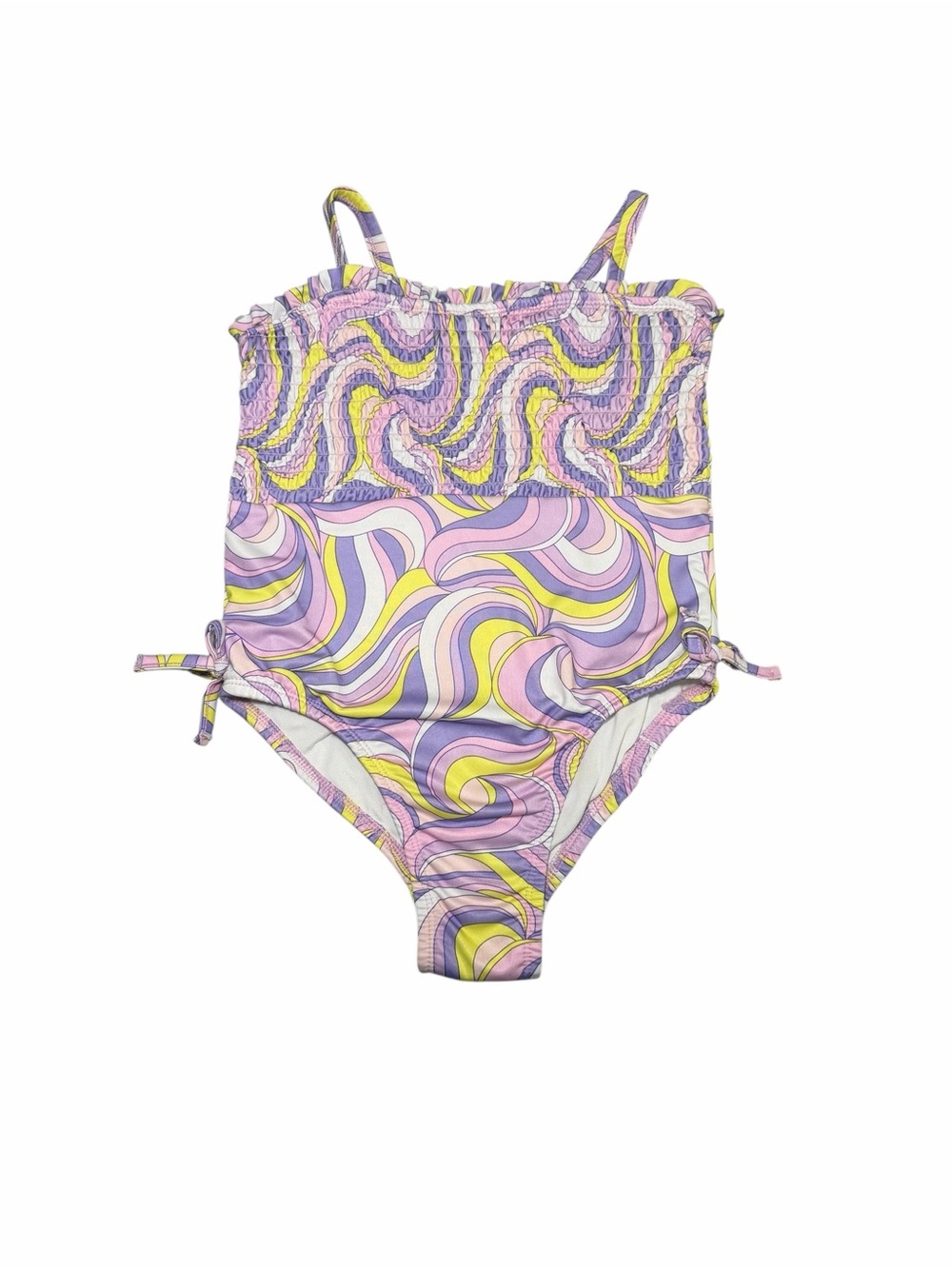 Penelope Mack Pink, Purple & Yellow Swirl One-Piece Swimwear